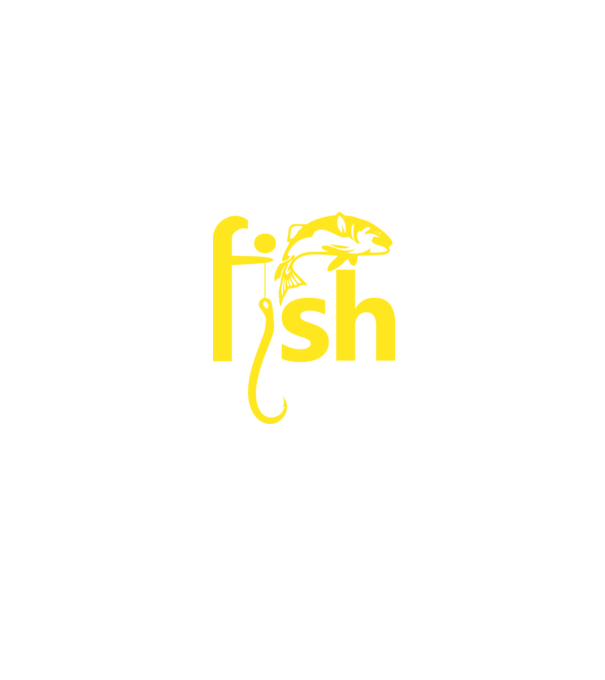 Fish minta fekete pólón