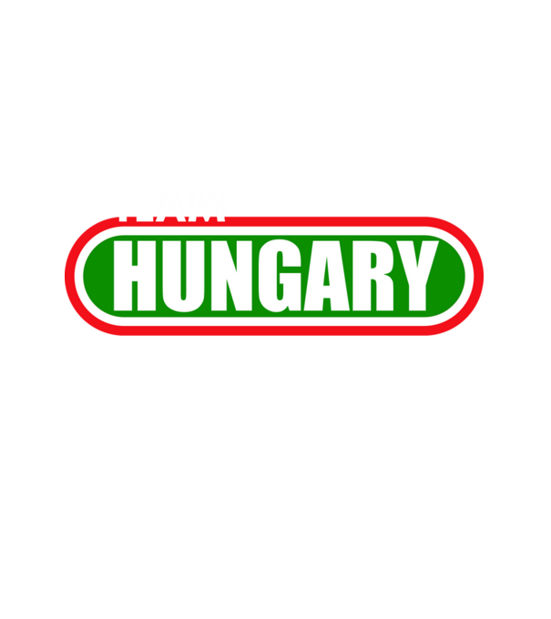 Team Hungary minta fehér pólón