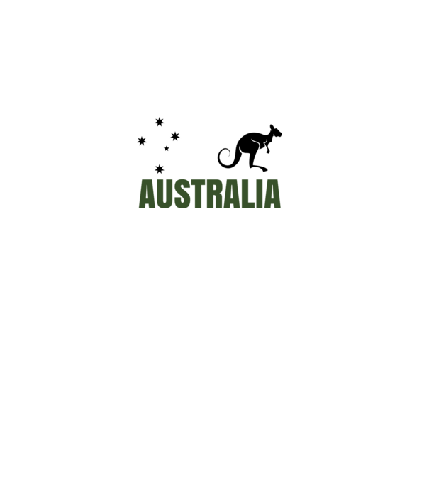 Australia minta szürke pólón