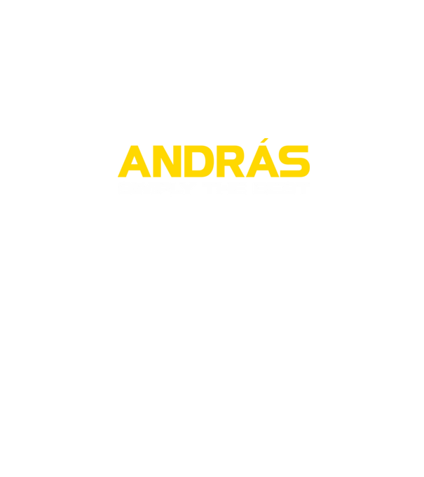 András (Egyszerűen a legjobb) minta farmerkék pólón