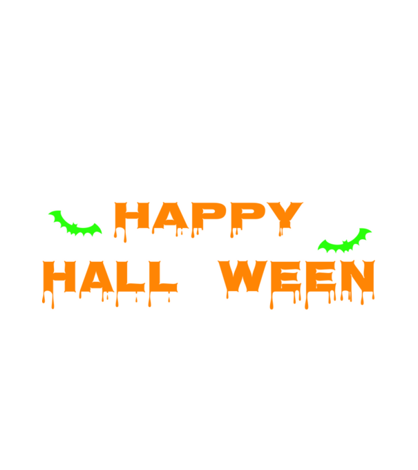 Happy Halloween minta fehér pólón