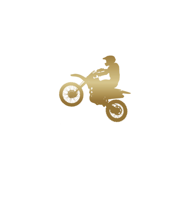 Golden Motocross minta farmerkék pólón