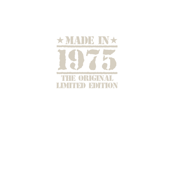 Made in 1975 minta fekete pólón