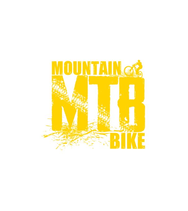 MTB minta fehér pólón