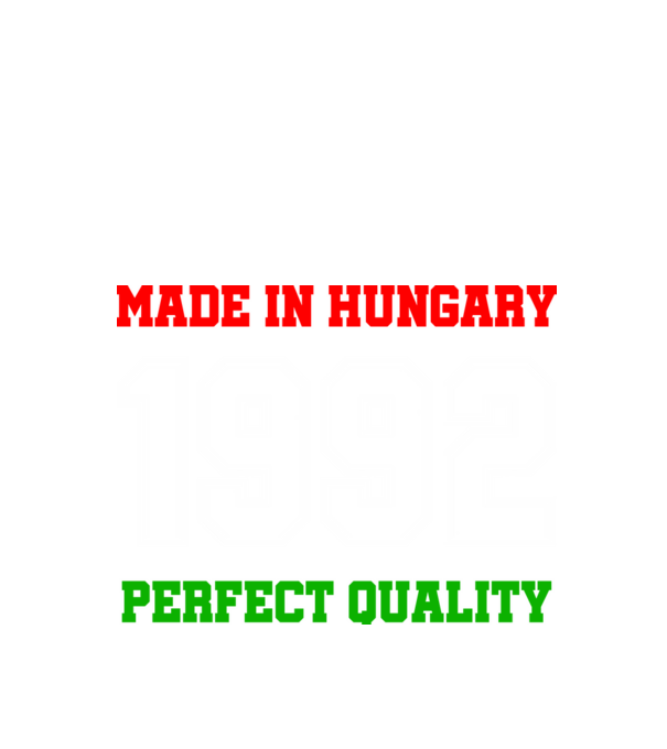Made in Hungary 1992 minta fekete pólón