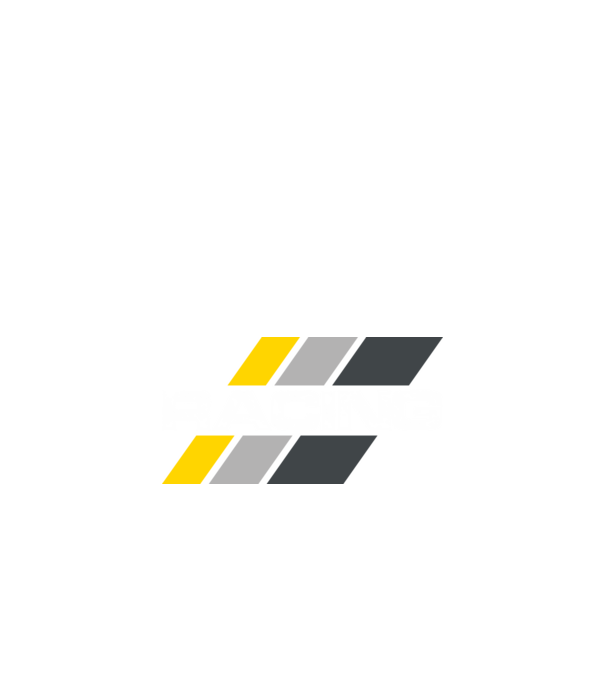 Racing minta fekete pólón