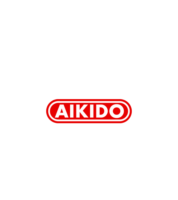 AIKIDO minta fekete pólón