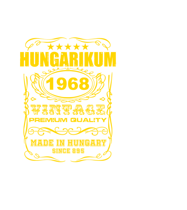Hungarikum 1968 minta fekete pólón