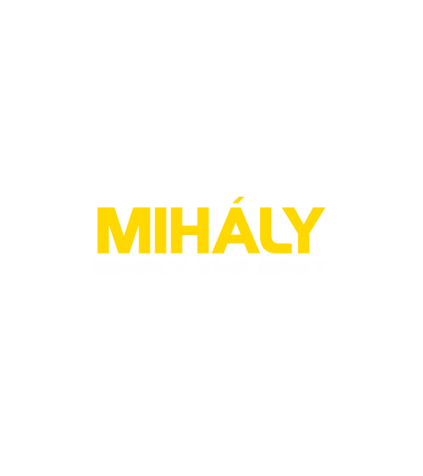 Mihály (Egyszerűen a legjobb) minta fehér pólón