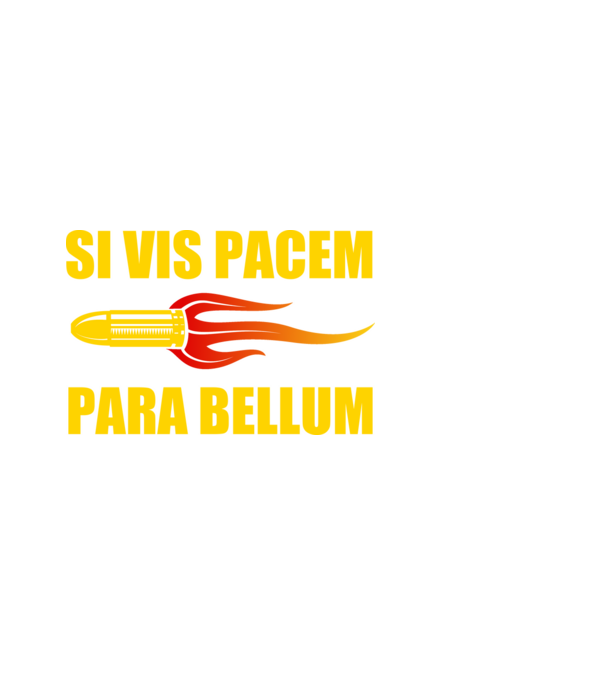 Si Vis Pacem Para Bellum minta fekete pólón