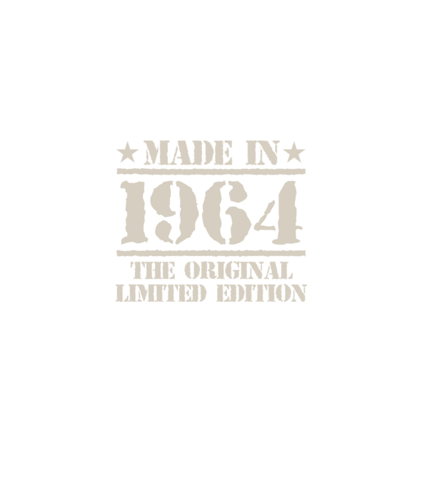 Made in 1964 minta fekete pólón