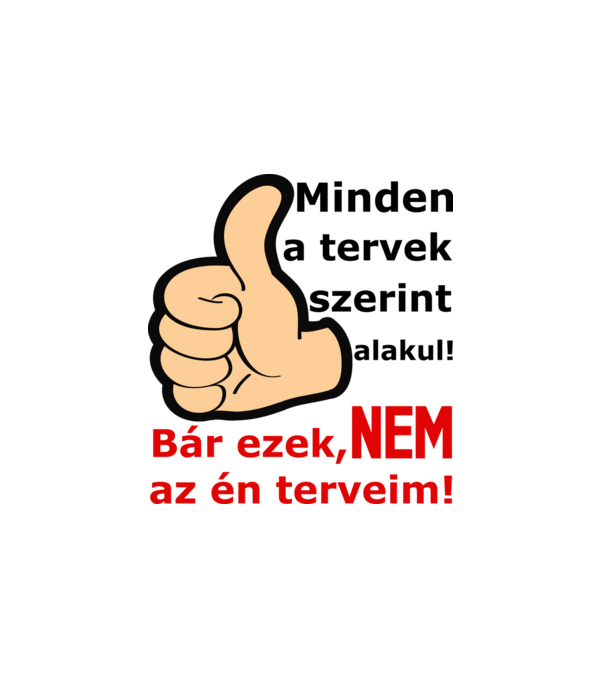 Minden terv minta fehér pólón