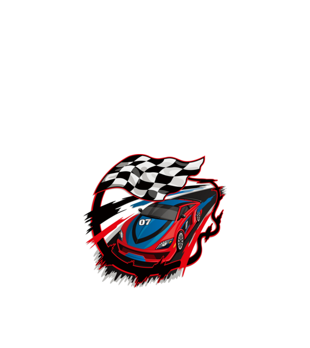 Racing minta fehér pólón