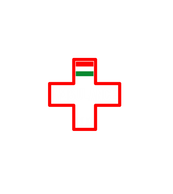 Ambulance HUN minta fekete pólón