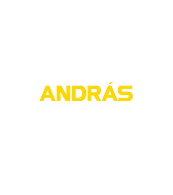 András (Egyszerűen a legjobb) minta fehér pólón
