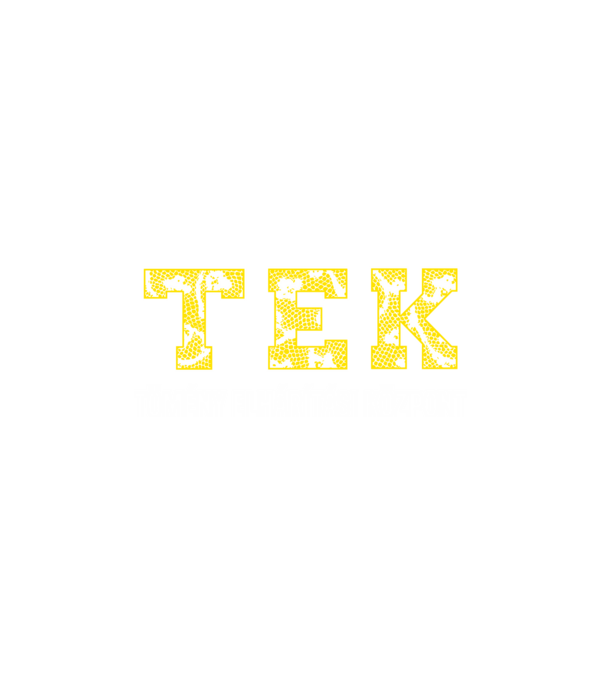 TEK variation minta fehér pólón