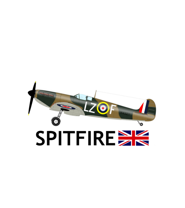 SPITFIRE Mk Ia minta fehér pólón
