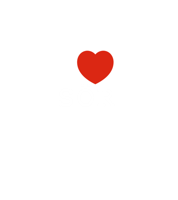 I Love Sör minta fekete pólón