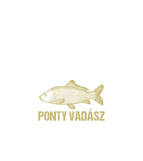 Ponty vadász minta fekete pólón
