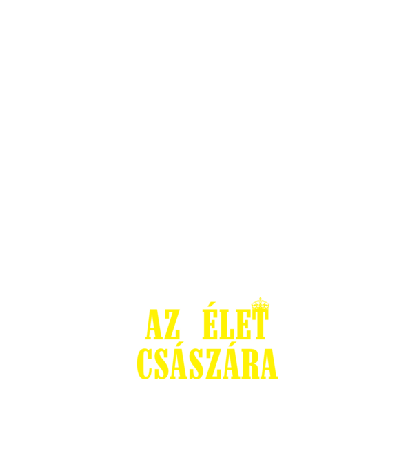 Az élet császára minta fehér pólón