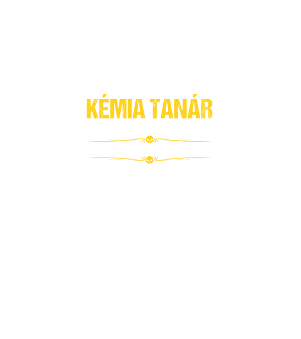 Kémia tanár minta fekete pólón