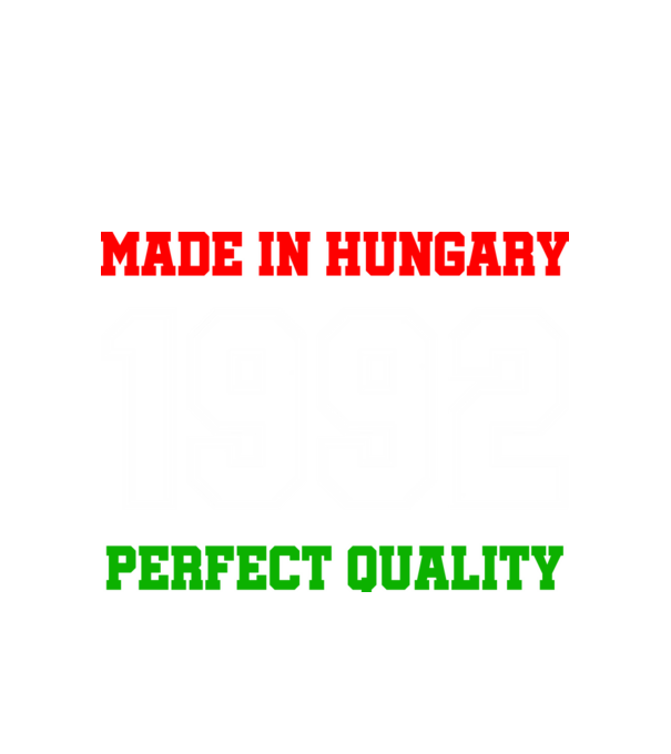 Made in Hungary 1992 minta fehér pólón