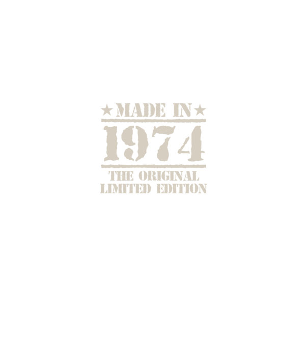Made in 1974 minta királykék pólón