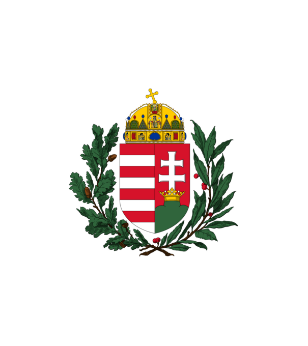 Magyar címer minta fehér pólón