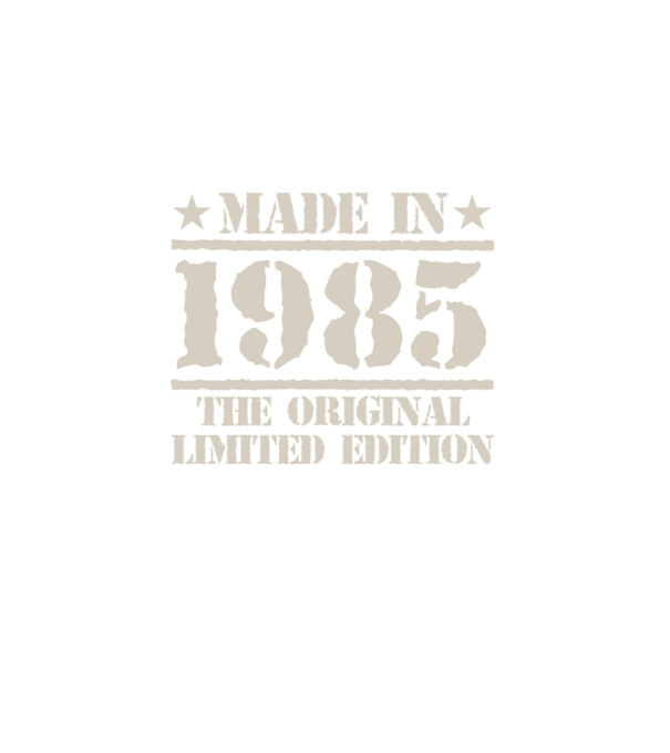 Made in 1985 minta fekete pólón