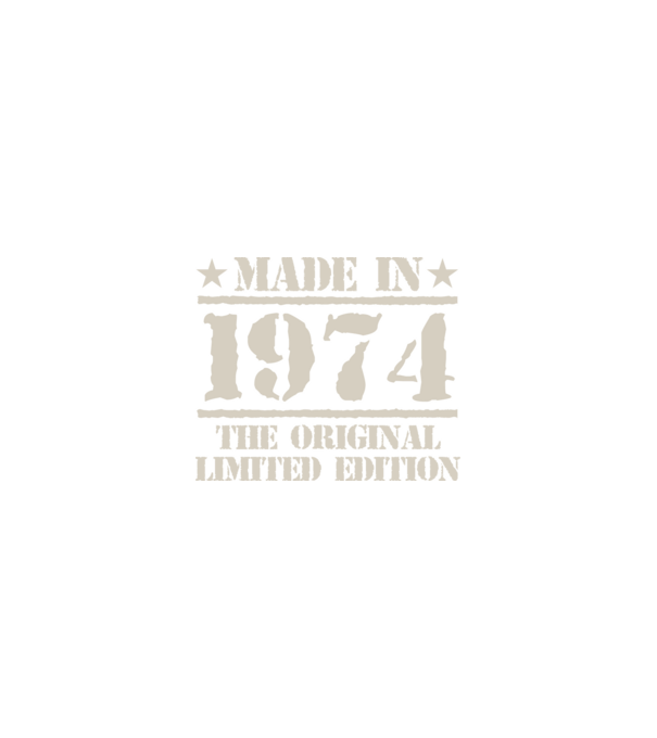Made in 1974 minta homokszín pólón