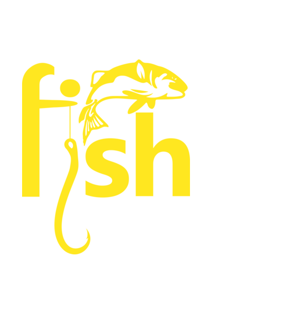 Fish minta fehér pólón
