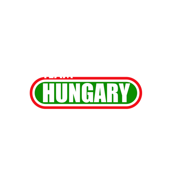 Team Hungary minta fehér pólón
