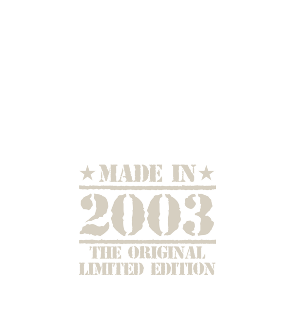 Made in 2003 minta fekete pólón