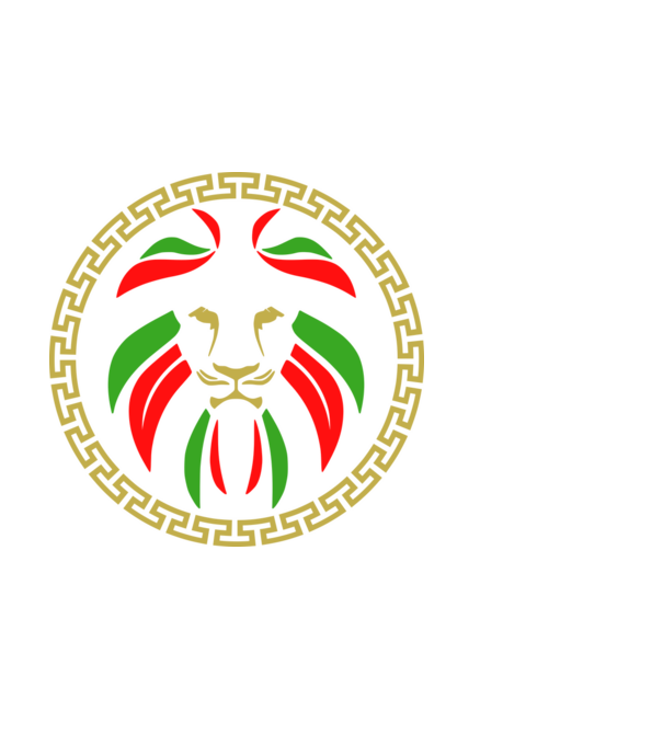 Nemzeti oroszlán minta fehér pólón