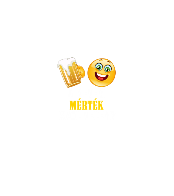 Igyál mértékkel minta fekete pólón