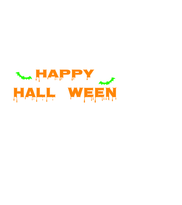 Happy Halloween minta fehér pólón