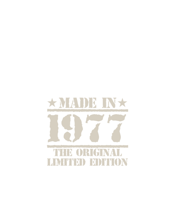 Made in 1977 minta fekete pólón