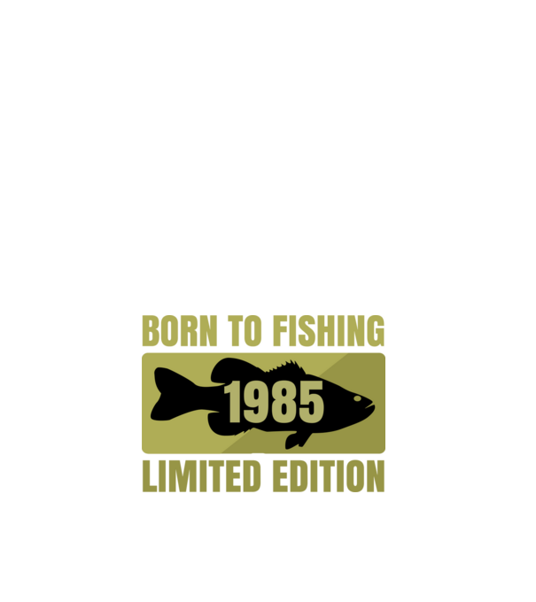 Born to Fishing 1985 minta fehér pólón