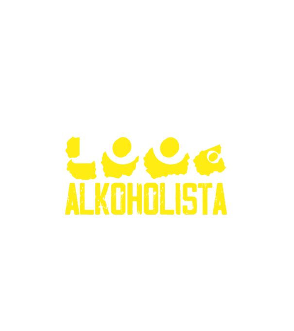 Alkoholista minta fehér pólón