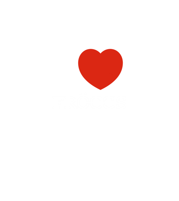 I Love Fröccs minta fekete pólón