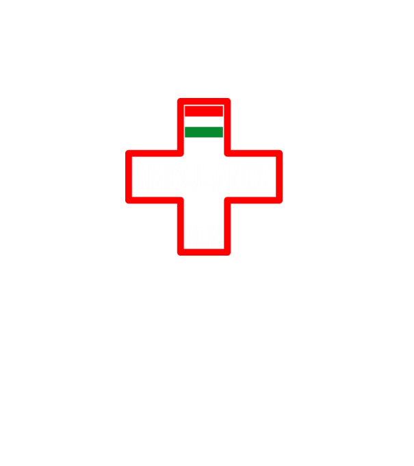 Ambulance HUN minta fekete pólón