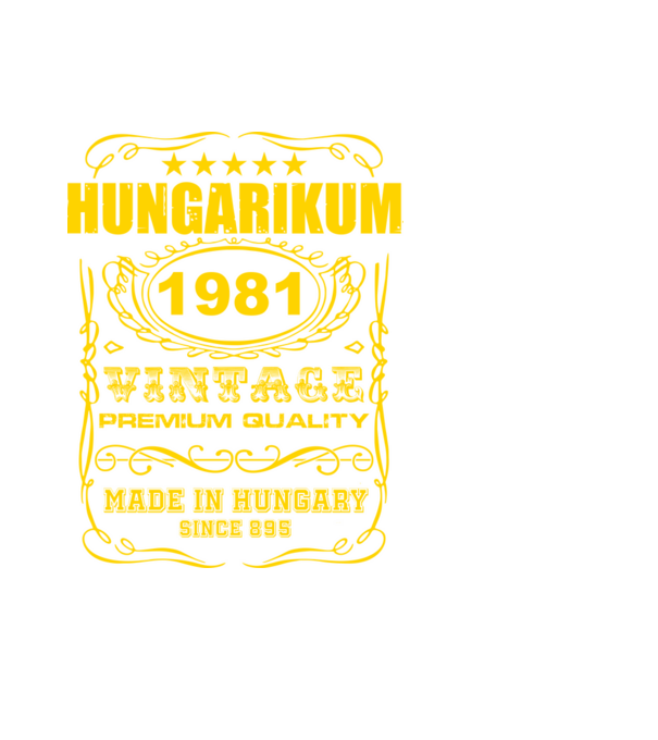 Hungarikum 1981 minta fehér pólón