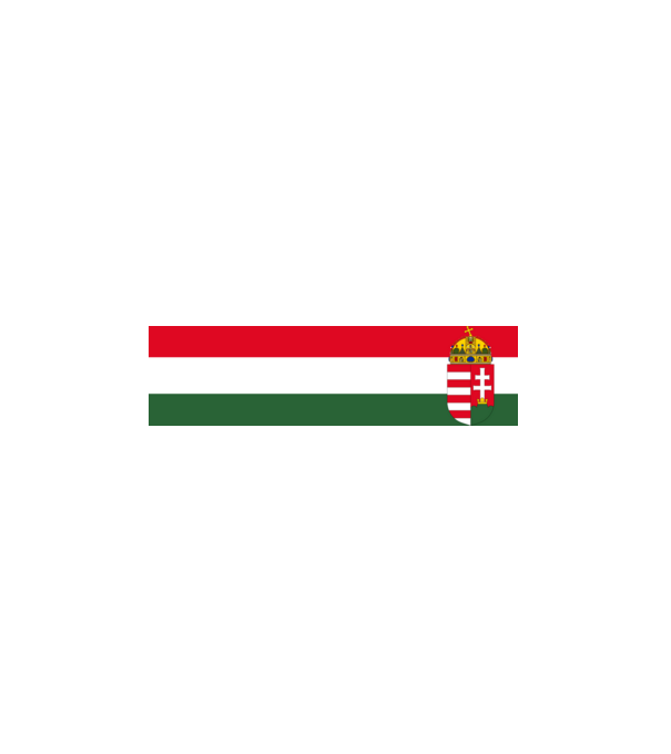 Nemzeti sáv minta fehér pólón