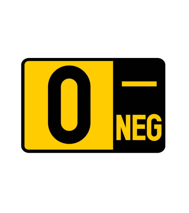 0 rh NEG minta fehér pólón