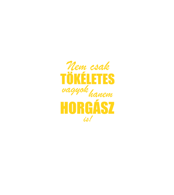 Tökéletes horgász minta fekete pólón