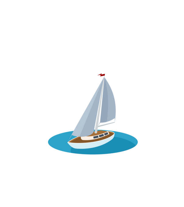 Balatoni vitorlás minta fekete pólón