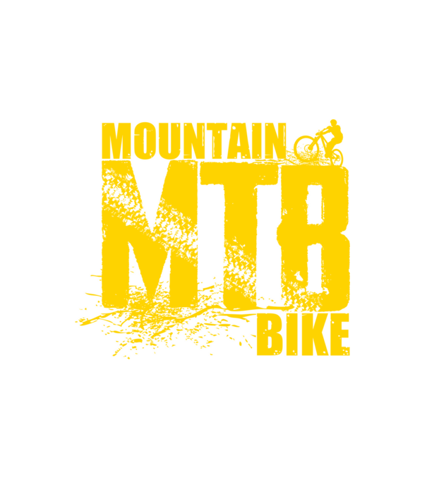 MTB minta fehér pólón