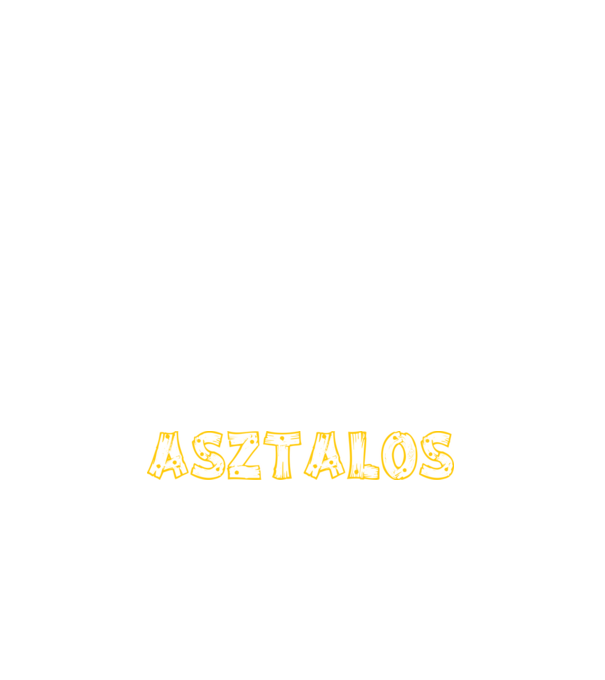 Asztalos minta fehér pólón