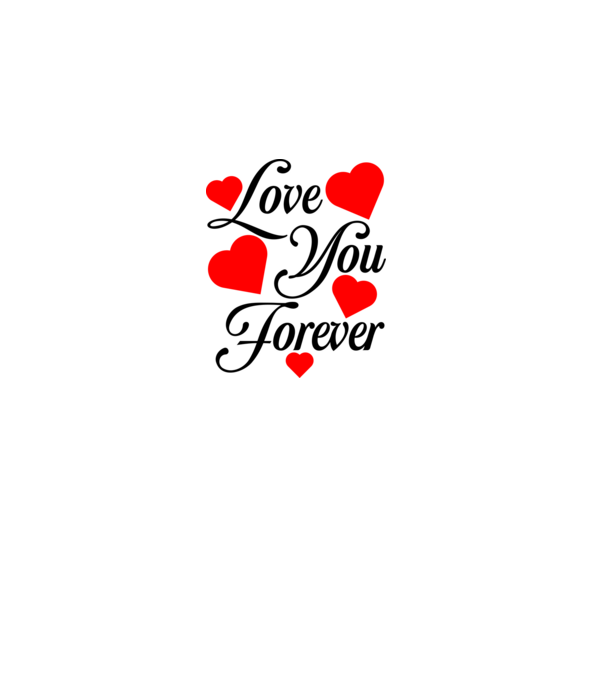 Love you forever (fekete) minta homokszín pólón