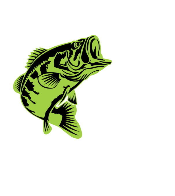 Angry Fish (green) minta fehér pólón